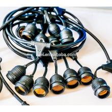 SLT-300 E27 base suspended socket cafe string lights outdoor garden bulb lights string